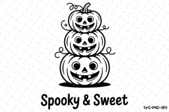 Spooky &amp; Sweet Svg | Halloween Svg | Svg Cut Files Product Image 1