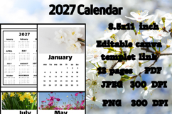 2027 calendar templates with images 2 Product Image 3