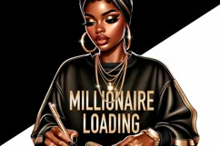 Melanin Millionaire, Girl Boss Planner Icon, Inspirational Product Image 3