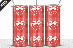 Lovely Hearts Tumbler Design | Valentine's Day Tumbler Wrap Product Image 2