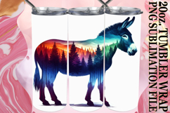 Enchanted vibes 20oz tumbler wrap, Animals Art Product Image 1