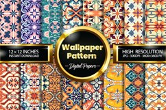 Wallpaper Pattern Digital Papers, Pattern Design Product Image 1