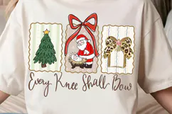 Every Knee Shall Bow Png, Nativity Scene png, Christian png Product Image 3