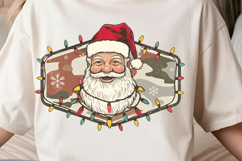 Camo Santa Christmas PNG, Merry and Bright Christmas Png Product Image 2