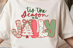 Tis The Season To Be Jolly Png, Preppy Christmas Png Product Image 3