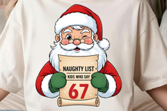 Christmas Santa 67 png, Funny Teacher Christmas png, Product Image 2