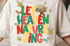 Let heaven and nature sing Png, Glory to the newborn png Product Image 3