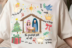 Nativity Scene Christmas Png, Coquette Jesus Christmas Png Product Image 2