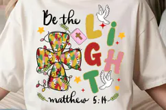 Brushstroke Be The Light Png, Jesus Bible Verse, Christmas Product Image 1