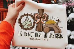 Matthew 28:6 He Is Not Here He Has Risen PNG Product Image 4