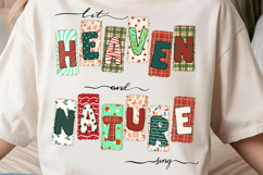 Let Heaven and Nature Sing PNG, Whimsical Christmas Png Product Image 3