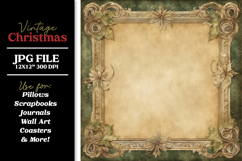 Huge Vintage Christmas Digital Paper Backgrounds Bundle Product Image 23