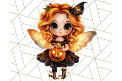 Halloween Fairy Clipart PNG, Cute Chibi Fairy Art Clip Art Product Image 2