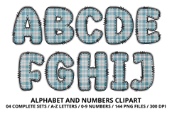 Blue Baby Shower Alphabet Clipart PNG 300 DPI Product Image 2