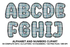 Blue Baby Shower Alphabet Clipart PNG 300 DPI Product Image 2