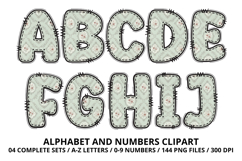 Romantic Regency Floral Alphabet PNG Letters &amp; Numbers Product Image 2