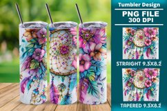 Dreamcatcher 20oz skinny Tumbler wrap design png Product Image 1