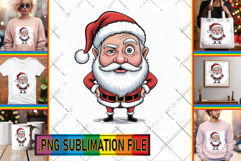 BLISSFUL TSHIRT Ideas PNG, Funny Santa Product Image 1