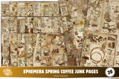 Ephemera Spring Coffee Junk Pages Product Image 1