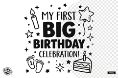 1st Birthday Sublimation PNG - Baby PNG - Birthday PNG Product Image 1