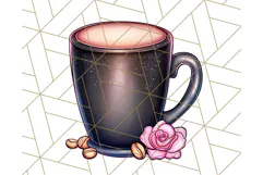 Sassy Mom Coffee PNG Clipart, Messy Bun Mom Life PNGs Product Image 2