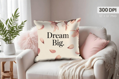 Inspirational Quotes Pillow PNG Motivational PNG Sublimation Product Image 1
