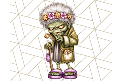 Bold Zombie Clipart PNG, Creepy Halloween Clip Art Product Image 2