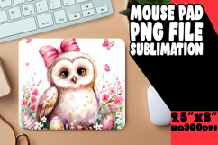 Cheerful Mouse Pad Sublimation PNG, Cute Easter Product Image 1
