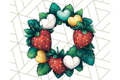 Strawberry Fruit PNG Clipart, Adorable Kawaii Characters Png Product Image 2