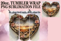 Countryside Charm: Wood Heart Wrap Product Image 1