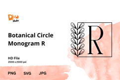 Botanical Circle Monogram Product Image 1