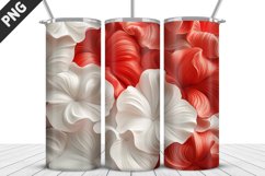 Flowers Tumbler Wrap | Sublimation Design | Tumbler PNG Product Image 1