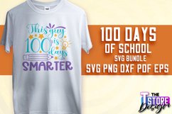 100 days of school SVG Design|Quotes SVG Design | School SVG Product Image 1