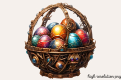 Steampunk Easter Sublimation Clipart PNG Product Image 1