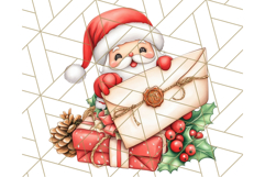 Vintage Christmas Clipart PNG, Cute Animals Holiday Elements Product Image 2