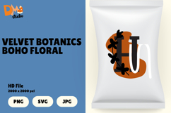 Velvet Botanics Boho Floral Monogram Product Image 1