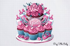 Baby Girl Desserts Clipart PNG Product Image 1
