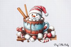 Christmas Cute-Snowman Clipart PNG Product Image 1
