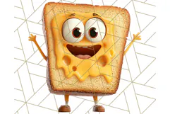 Cute Food PNG Clipart, 3D Adorable Kawaii Characters Png Product Image 2