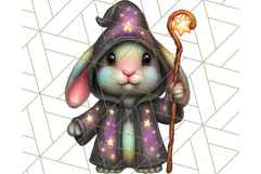 Halloween Bunny Clipart, Cute Bunnies in Costumes PNG Product Image 2