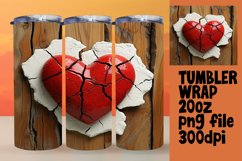 Colorful 3D Love Tumbler Artwork Product Image 1