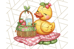 Summer Rubber Duck Clipart PNG, Cute Yellow Ducks Clip Art Product Image 2