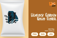Hemlock Garden Boho Floral Monogram Product Image 1