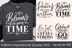 Boho Inspirational Quotes SVG Product Image 1