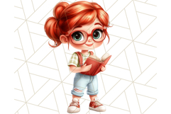 Teacher at Work Clipart, Teaching PNG, School Graphics Product Image 18