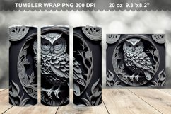 3D Owl Tumbler Sublimation Bundle - 3D Owl Tumbler Wrap Product Image 9