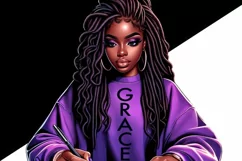 Black Woman PNG Digital Downloads Product Image 3