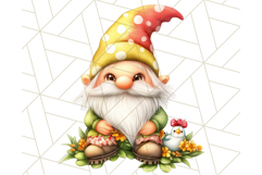 Easter Gnome PNG, Spring Bunny Clipart, Cute Digital Art Product Image 2