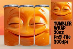 Festive Cartoon Emoji Tumbler Design - Sublimation 20oz Product Image 1