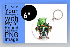 Gorgeous Round Design Keychain PNG , St Patrick Product Image 1